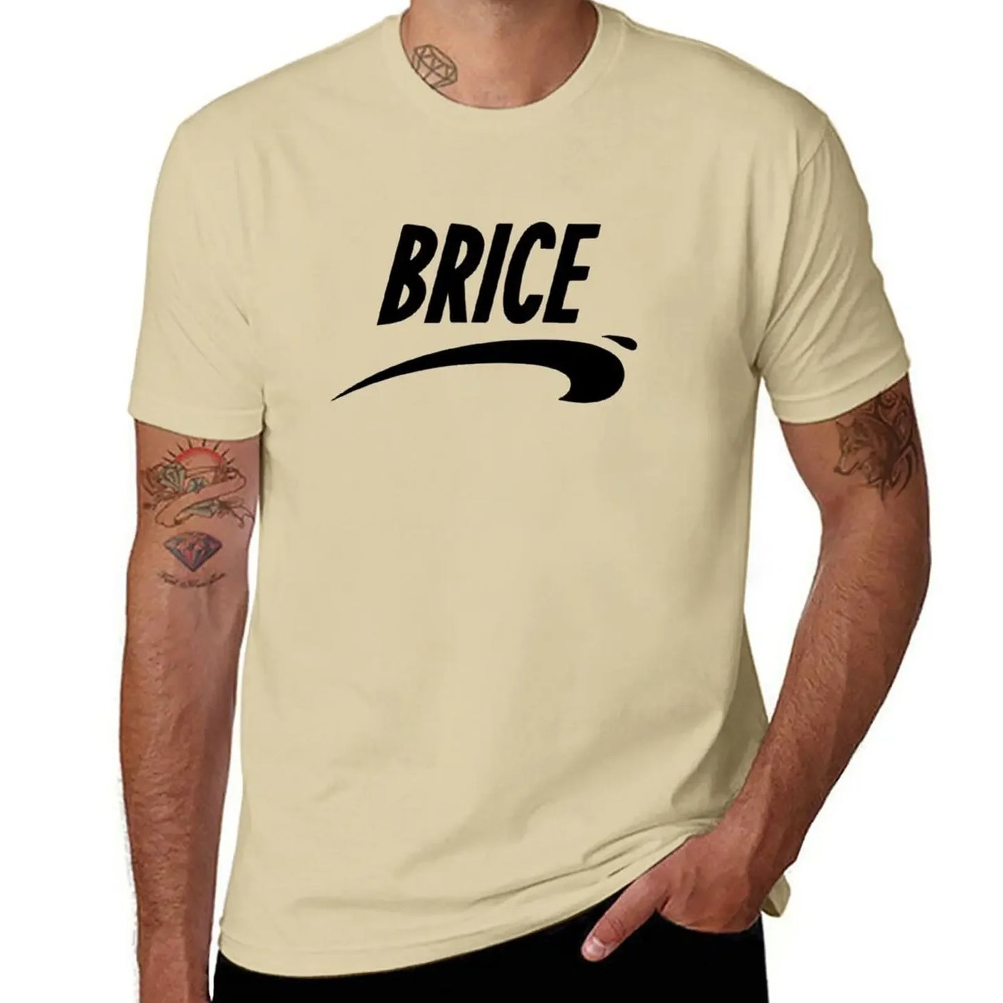 Brice from Nice T-Shirt graphics t shirt Short sleeve tee summer clothes black t shirts for men