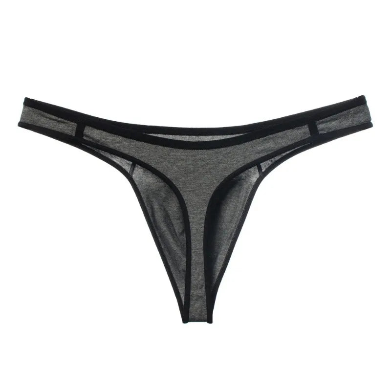 2024 Men Thong G String Low Rise Sexy Bugle Pouch Underwear Sports Fitness Male Tanga Comfortable Cotton Jockstrap Men M-3XL