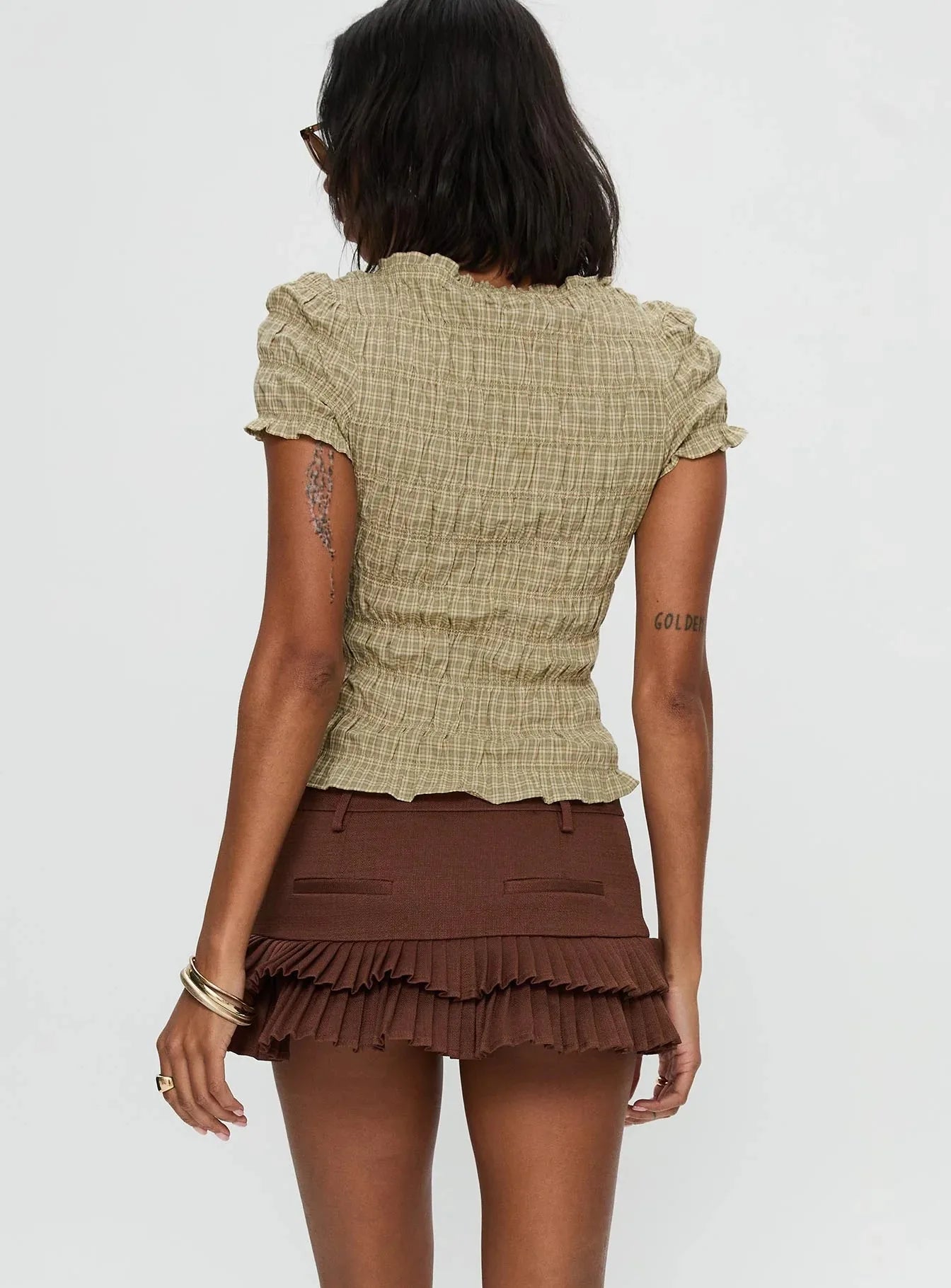 2026 European and American Ladies Fashion Sexy Hot Girls Low-waist Pleated Short Skirt Pants To Prevent Exposure