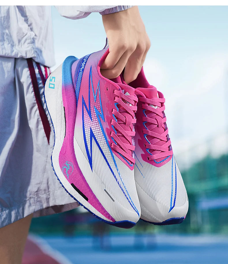Running Shoes Carbon Board Speciality Marathon Men Sports Breathable Lightweight Women's Comfortable Athletic Nonskid Sneakers