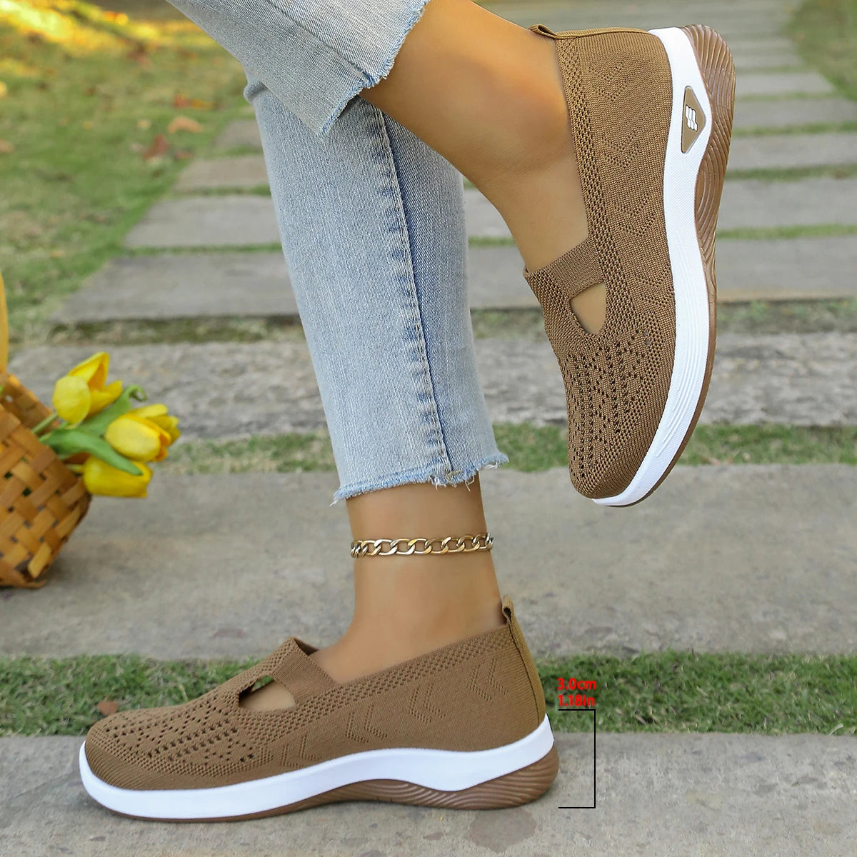 Women's Shoes, Women's Sports Shoes 2025, Breathable and Perforated Shoes, Breathable and Comfortable Shoes