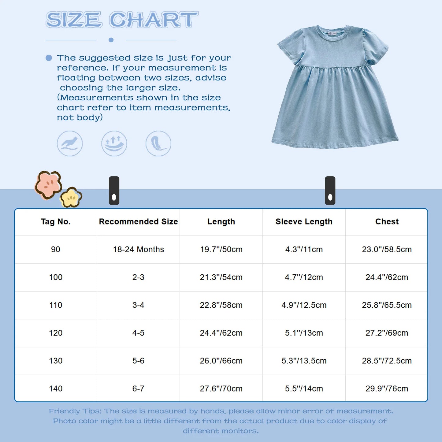 Kids Girls Summer Fashion Casual Sweet A-line Dress Playwear Sundress for Birthday Party Daily School Beach Vacation Photography