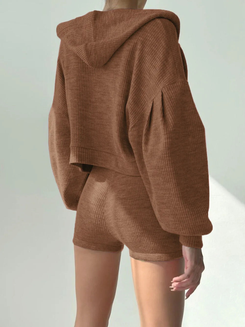 Three Pieces Clothing Sets Ladies Sport Casual Zipper Hooded Jackets+Tank Tops+Elastic Waist Shorts Women Tracksuits
