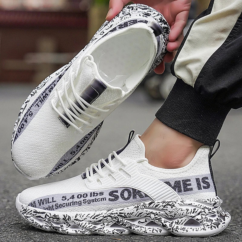 Men’s Sneakers Comfortable Breathable Platform Shoes Man Running Shoes Breathable Comfortable Fashion Walking Sneakers