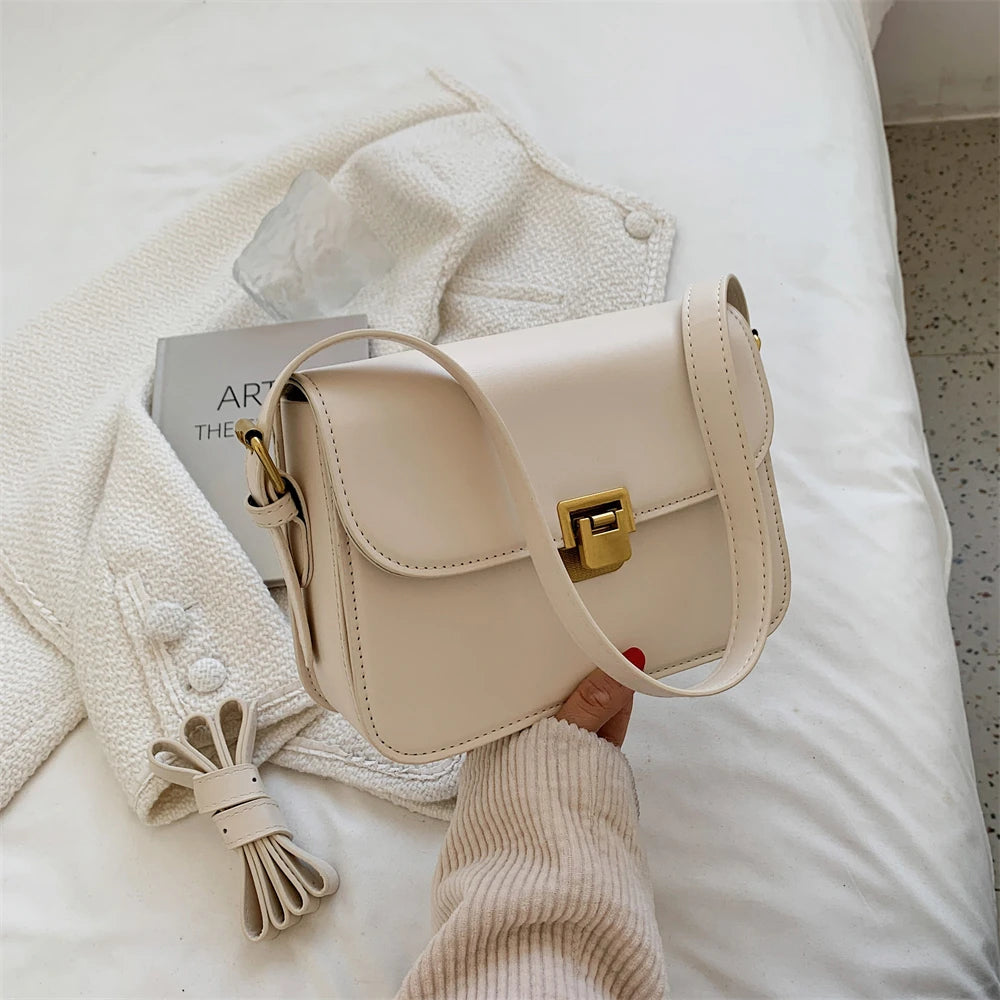 MOODS Retro Shoulder Bags For Women 2023 New Designer Bag Luxury Crossbody Bag Dual Straps Messenger Bag Quality Mini Briefcase