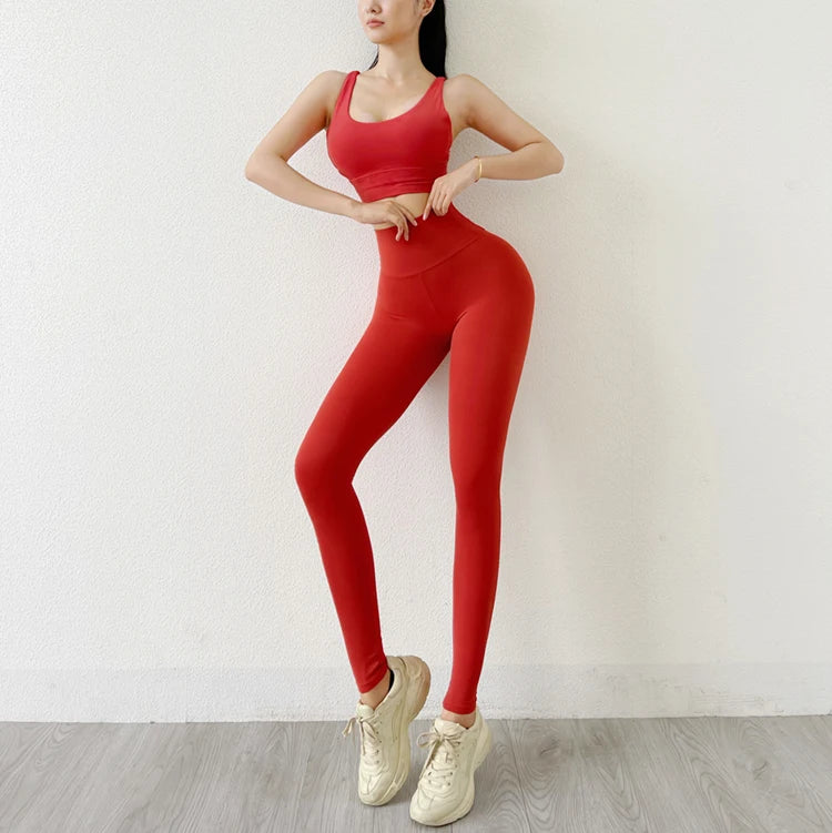 TRY TO BN Women Leggings Yoga Pocket Pants High Waist Sports Leggings Push Up Fitness Pants Stretch Soft Elasticity Running Gym