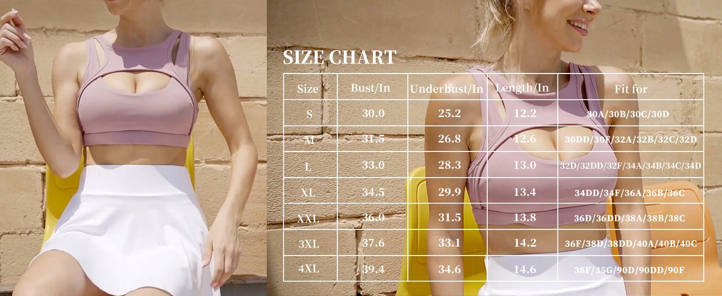 Removable Cups Sports Bra Shockproof Running Fitness Anti-sagging Upper Collection Soft Support High-strength Women's Yoga Vest