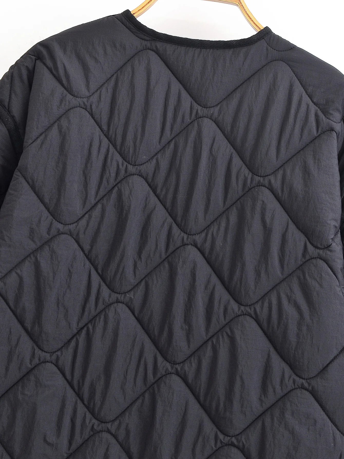 Nlzgmsj Autumn Winter Women's Solid Single-breasted O-Neck Jacket Fashion  Long Sleeve Coat  Street Casual  Short  Jacket