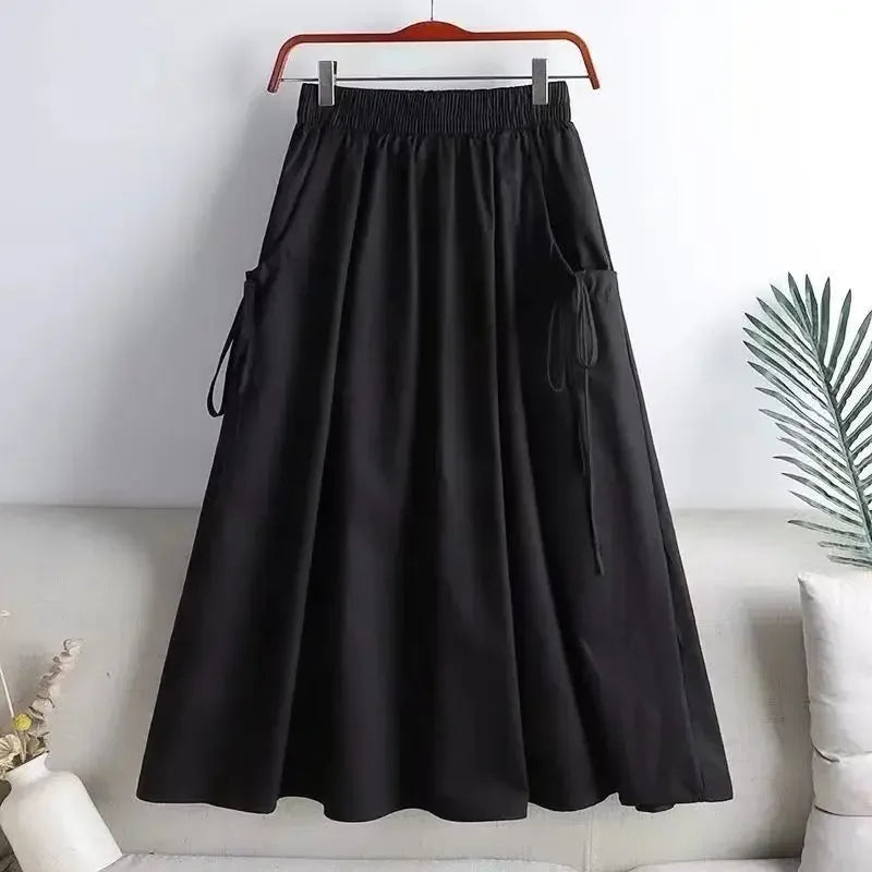Female Skirts Korean Style A Line Women's Skirt Stylish Harajuku Premium Fashion Chic and Elegant Streetwear Modest Aesthetic V