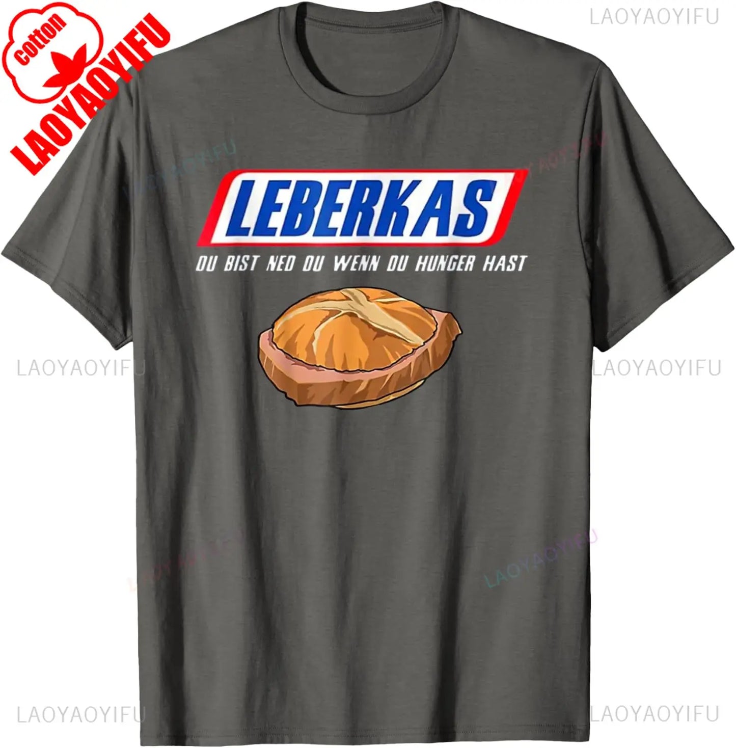 ‌Leberkas Du Bist Ned Du Wenn Du Hunger Hast Funny T Shirt Men Women Cotton Round Neck Breathable Casual Vintage New Arrival