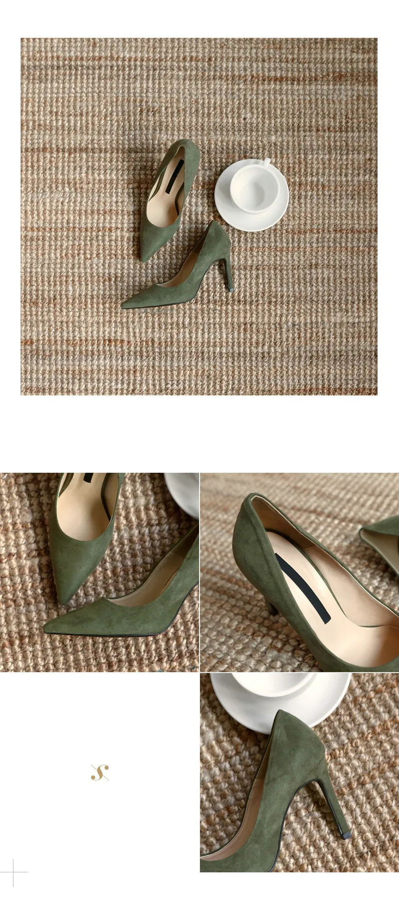 2025 Flock Leather Heels Women Pumps Bucket Pointed Toe High Heels Sexy Lady Shoes Thin Heels Chaussure Femme Autumn