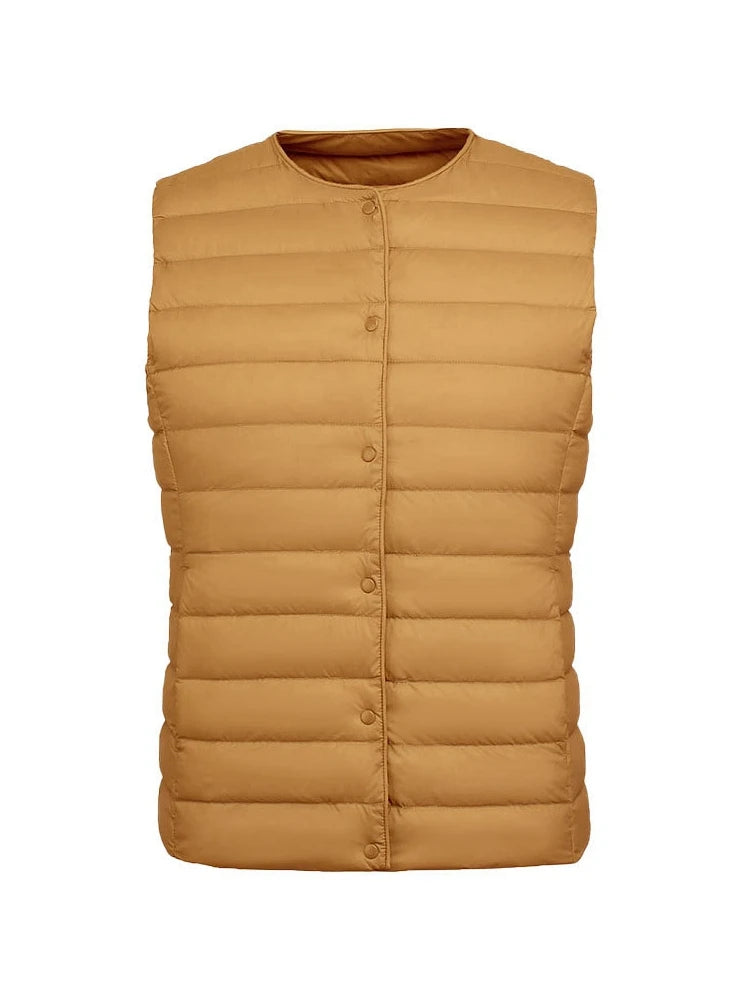 NewBang 90% Matte Fabric Womens Ultra Light Down Vest Waistcoat Sleeveless