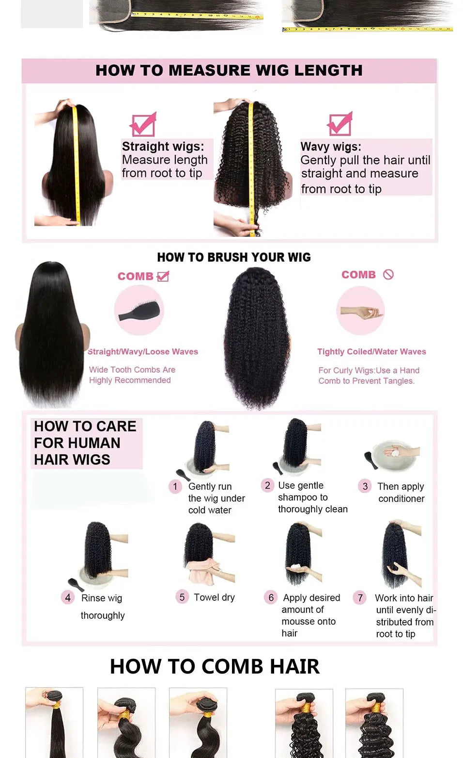 Jupade Human Hair Bundles Remy Straight Bundles Human Hair 1/3 PC Straight Quick Weave Hair Bundles Sew In Human Hair Extension
