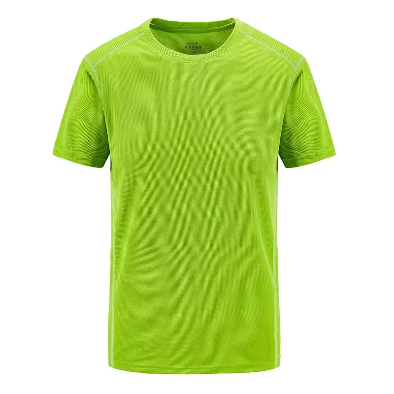 Plus Size 7XL 8XL Summer t-shirts Men Outdoor Quick Dry Sportwear Tshirts Fitness For Gym Joggers Running T-shirts Men Clothing