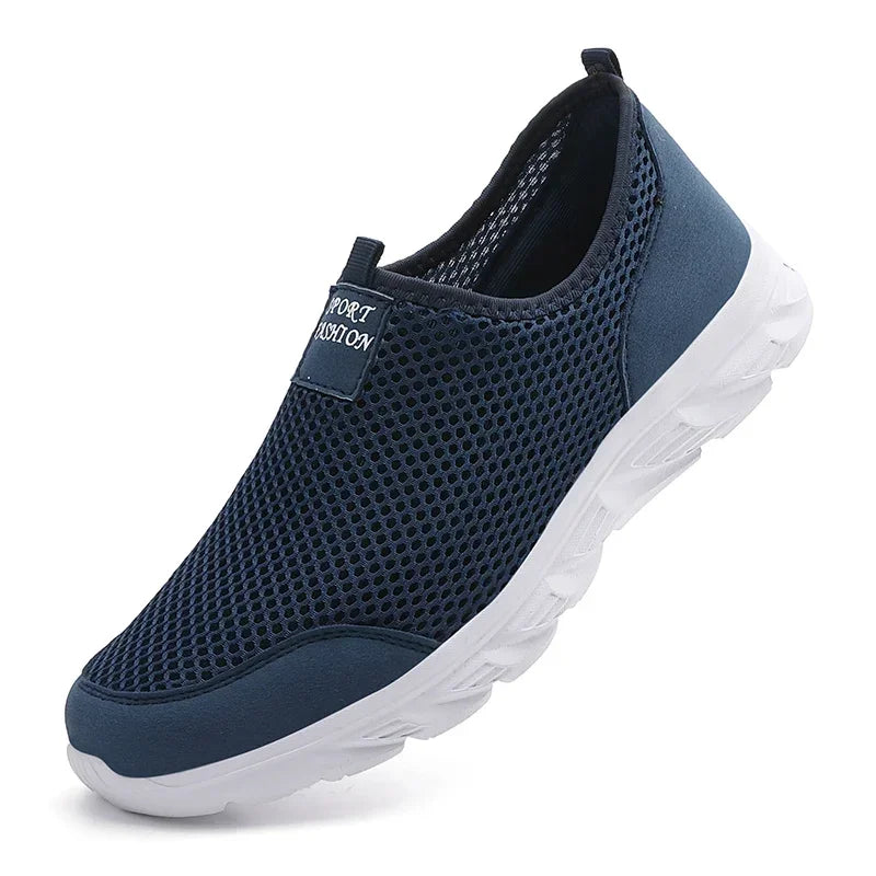 MAEDEF Sneakers Men Summer Casual Shoes Men Mesh Breathable Outdoor Non Slip Sports Shoe Slip on Loafers for Men Plus Size 38-46