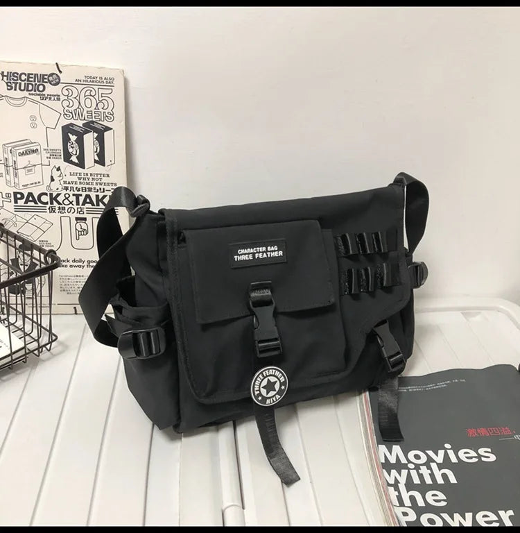 Canvas Crossbody Bags for Women 2023 Nylon Men Postman Student Shoulder Messenger Bag Large Satchel Fashion Bookbag Big Handbags