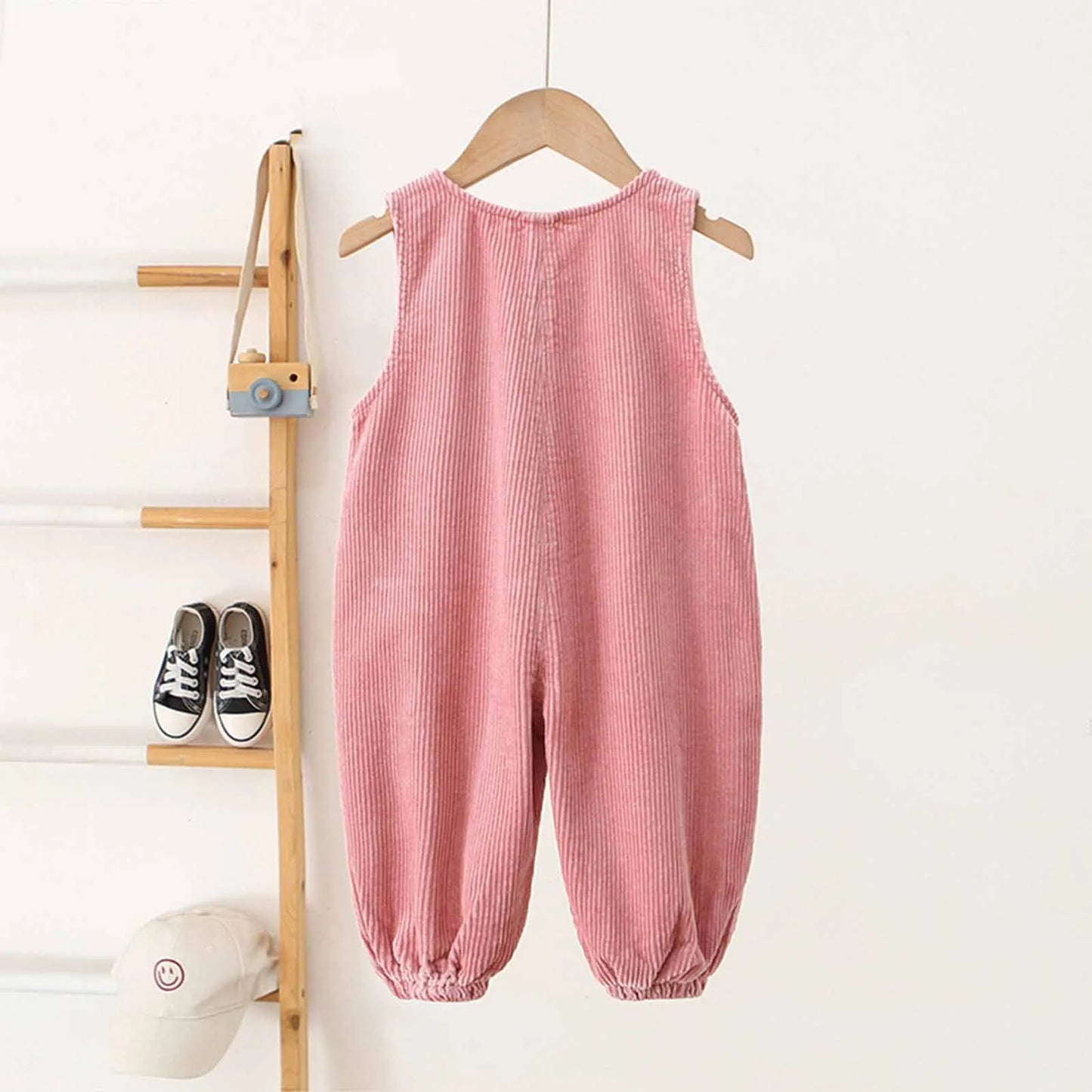 Kids Fashion Casual Rompers Corduroy Suspender Pants Sleeveless Overalls Daily School Home Birthday Party Photography Costume