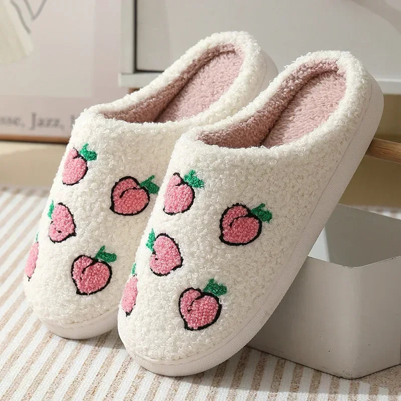 House Fuzzy Slipper Men Male Ghost Face Blue Evil Eye Home Shoes Plush Winter Warm Indoor Floor Non Slip Women Female Halloween