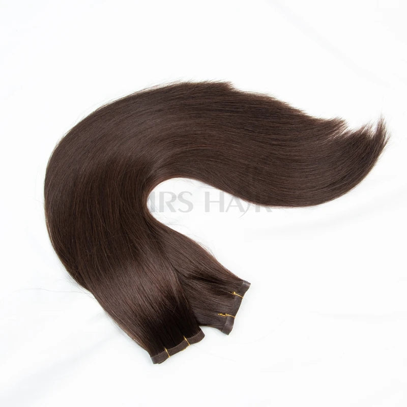 Long Flat Weft Invisible Tape Bundles Human Hair PU Skin Weft Hair Extension Injected Seamless & Glueless Tape On Hair Weft