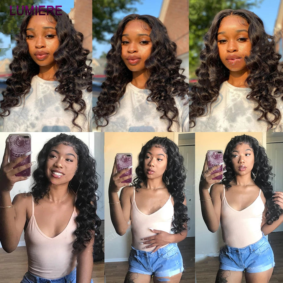 8-40 Inchs Loose Wave Bundles Brazilian Human Hair Weave Bundles 1/3/4 Bundles Deal Top Quality Human Hair Extensions Wholeasle