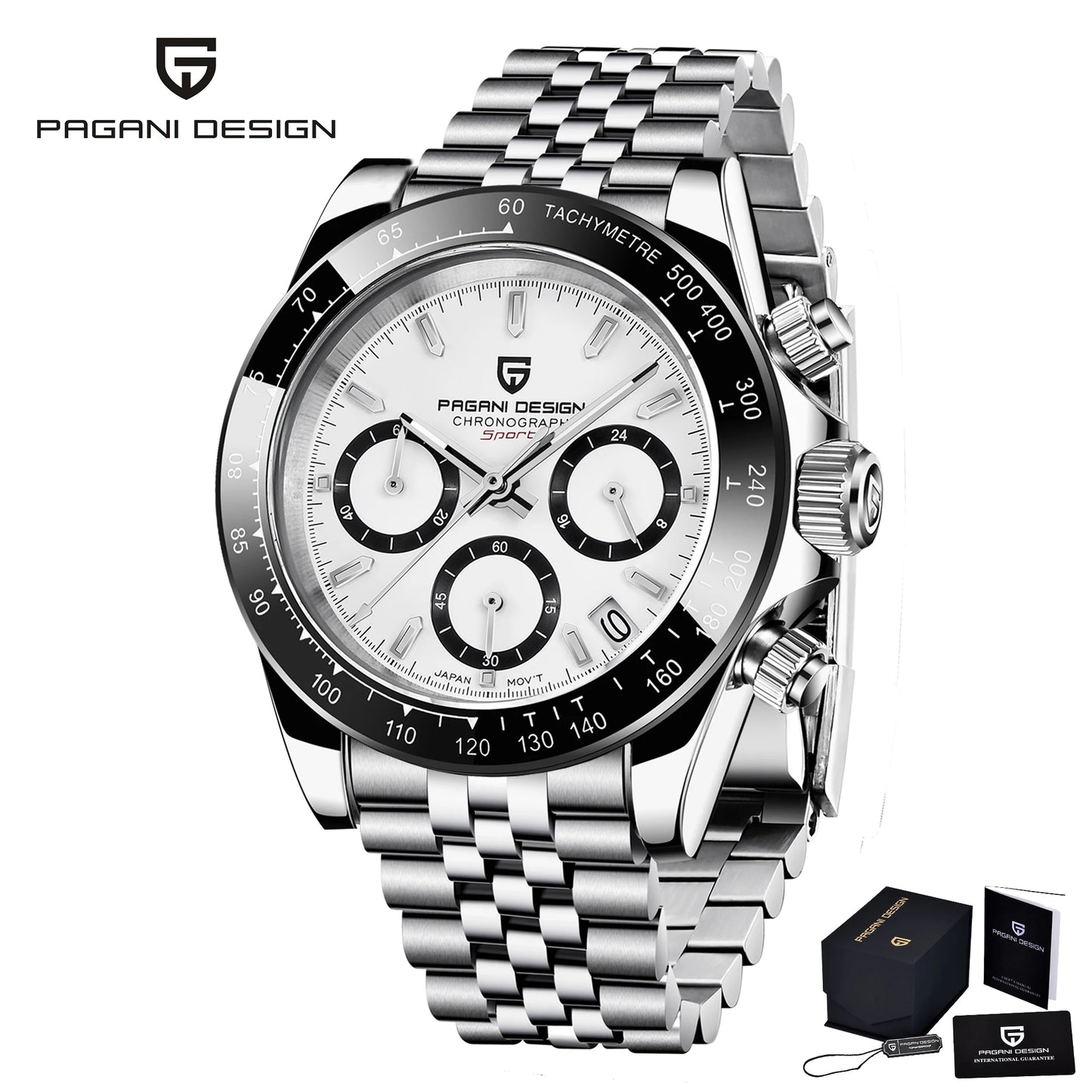 2026 New PAGANI DESIGN Rose Gold Chronograph Men's Watches Luxury Quartz Watch For Men Automatic Date Stainless steel Wristwatch