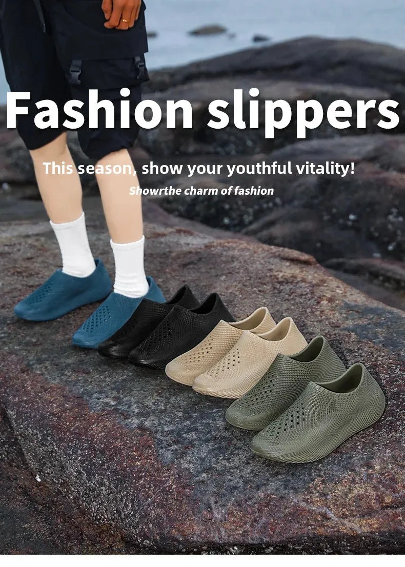 Designer Lightweight Luxury Summer New 3D Hole Hole Shoes Full Wrap Couple Casual Sandals Outdoor Beach Shoes for Men