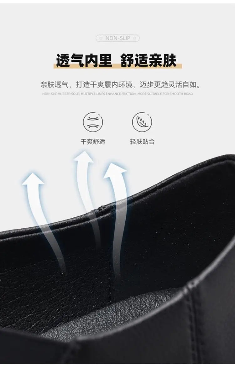 Men's Classic Leather Oxford Shoes Business Casual Dress Shoes Soft Sole Comfortable Slip-On Loafers Driving Office Shoes for Me