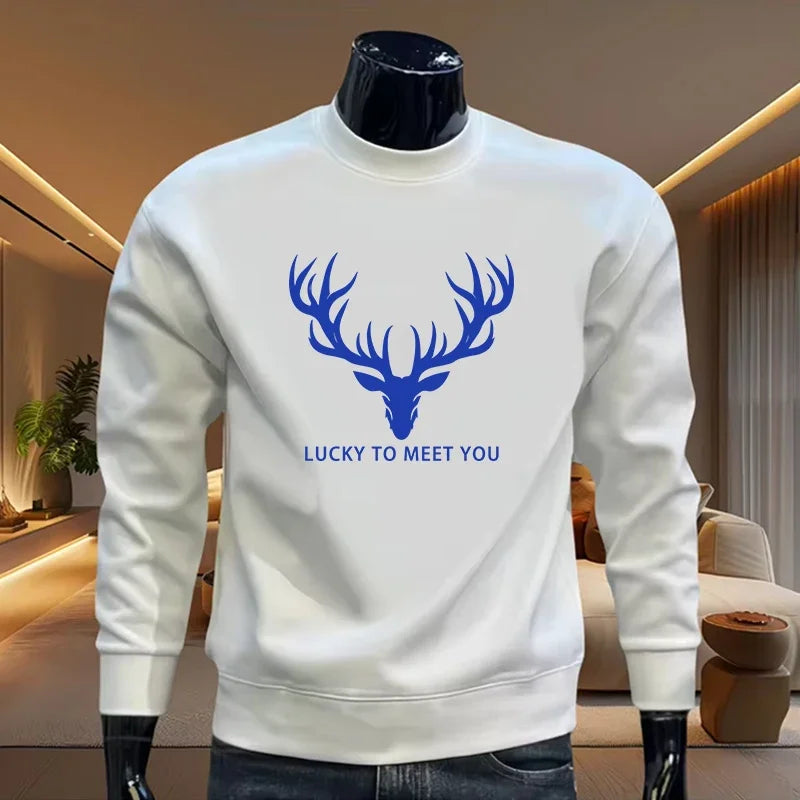 2026 New Arrival Men's Sweatshirt Spring Autumn Daily Casual Fashion O-neck Hoodie Male Home Outdoor Comfort Long Sleeve Tops