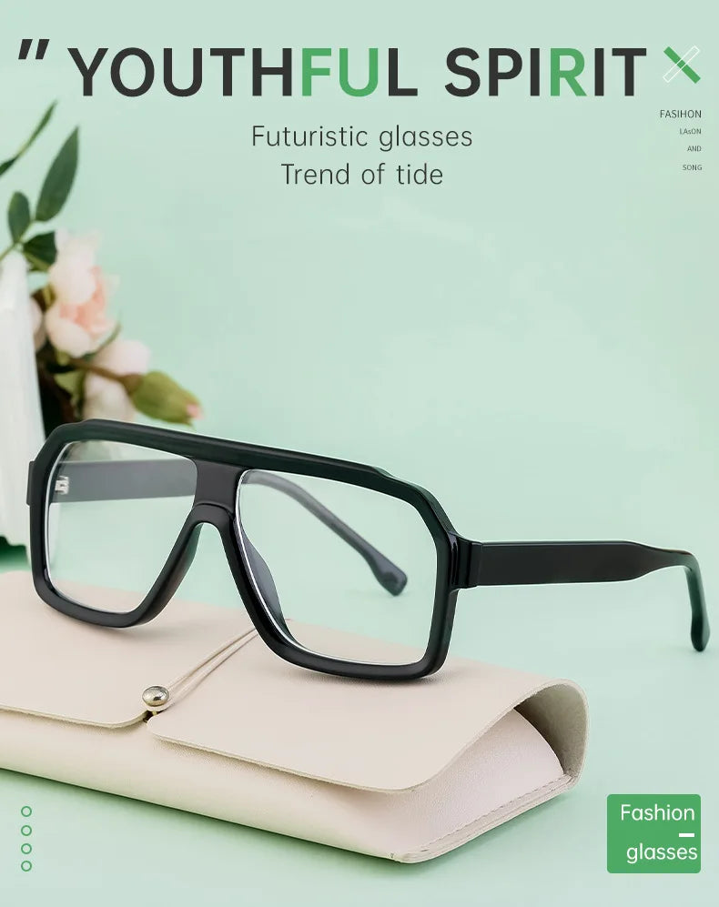 Retro Pilot Men Sunglasses Fashion Clear Gradient Shades UV400 Women Luxury Square Sun Glasses BAZAARHUBO