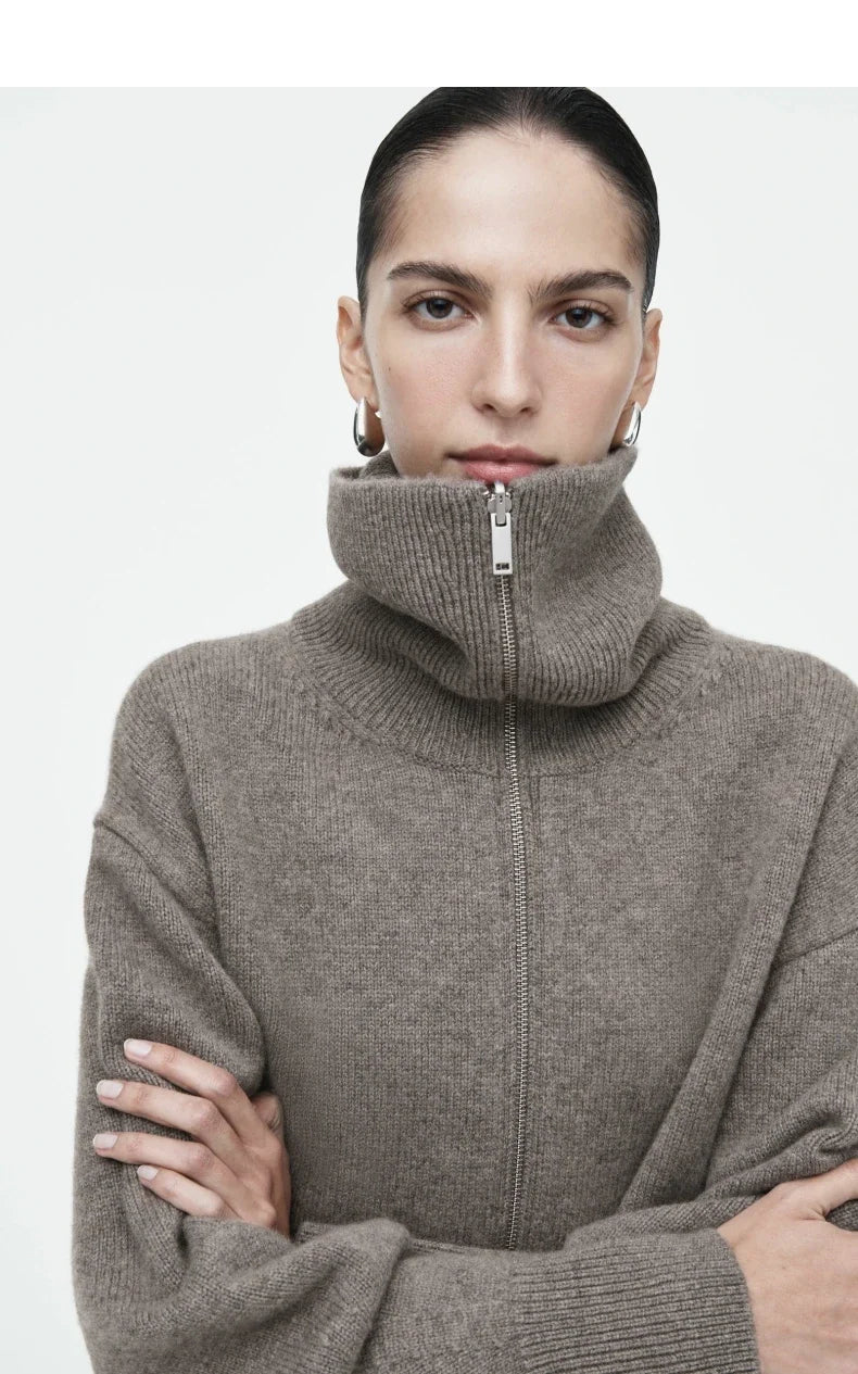 Ethereal MD 2026 YAZHIMEI cos mod spring new style of Ladies' casual standard fit waist-cinching knitted pilot jacket