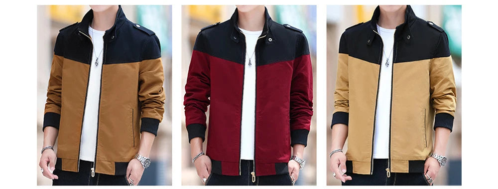 DIMUSI Winter Men's Bomber Jacket Casual Mens Outwear Fleece Warm Coats Fashion Stand Collar Uniform Jackets Mens Brand Clothing