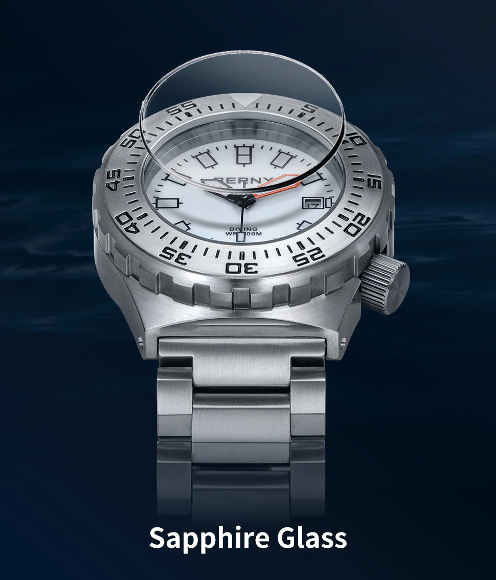 BERNY Automatic 30ATM Diver Men Watch Mechanical Wristwatches Waterproof Male Top Super Luminous Sapphire Sport Diving Watches
