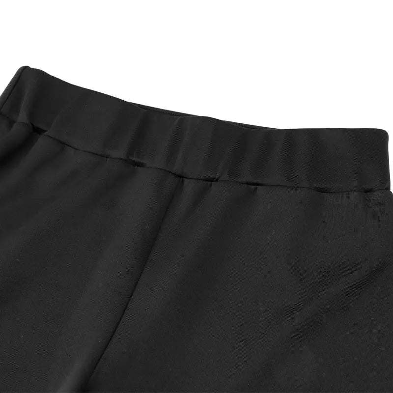 Autumn New Women's Trousers Black Sexy Slim Hip-lifting Bell Bottoms Streetwear Fashion Female Versatile Pants Knitted Clothing