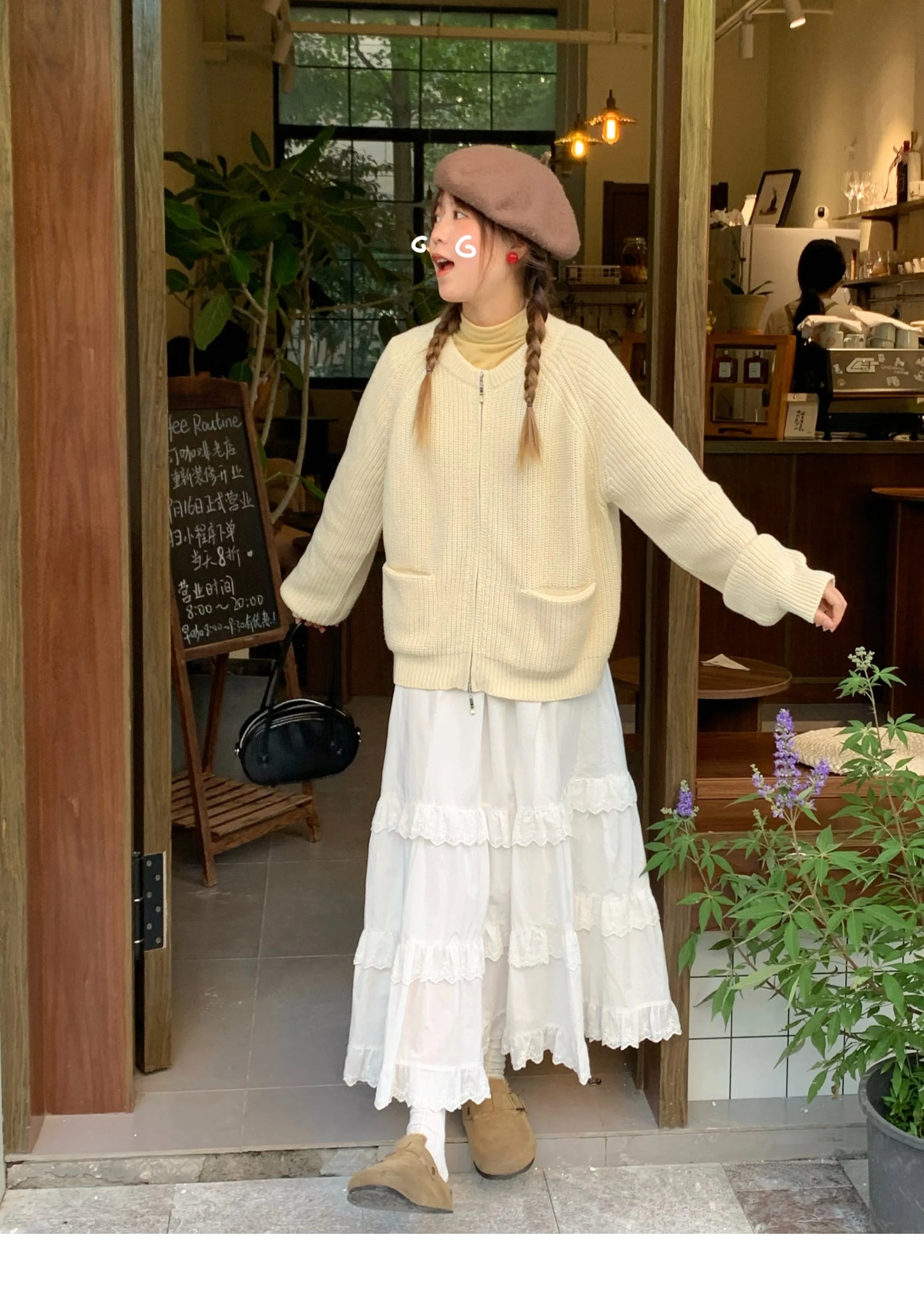 New Fashion 2025 A-line Loose Skirts Woman Korean Style Female Lace Fashion Leisure Spring Ankle-length Skirt Women