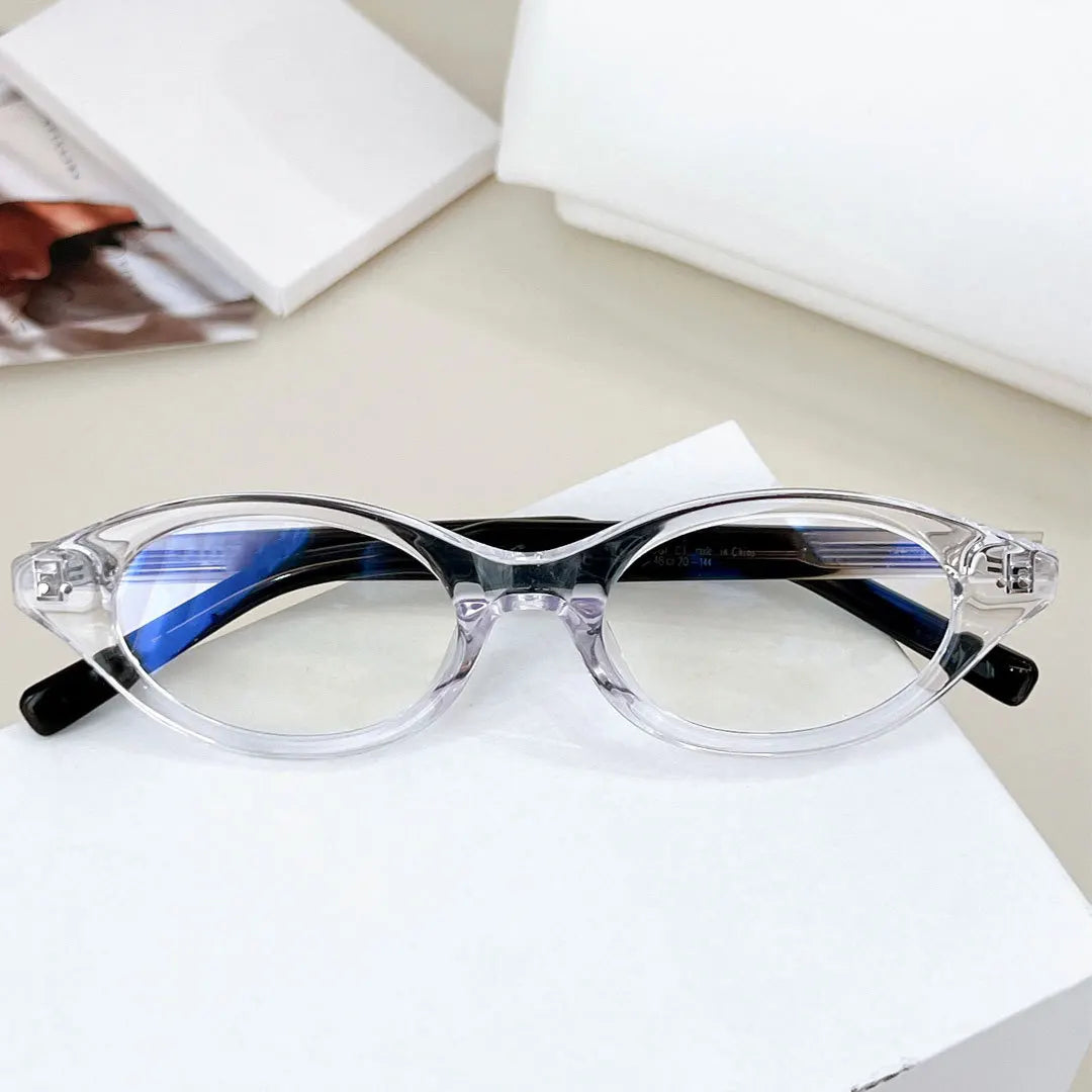 Y2K Retro Oval Frame Glasses Women Leopard Ins Sweet Cool Eyewear Trend Brand Reading Computer Anti Blue Light Eyeglasses BAZAARHUBO