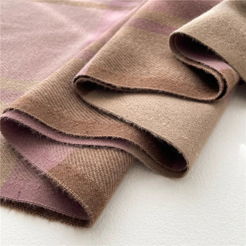 200*65CM New Men Women Autumn Winter Luxury Scarfs Cashmere Feeling Muffler Fall Blanket Classic Plaid Foulard Soft Warm Scarves BAZAARHUBO