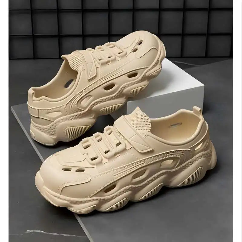 Men's Summer Wading Shoes, Men's Outer Wear, Breathable, Non-Slip, Wear-Resistant, Beach Deodorant, Driving and Fishing Sandals for Men