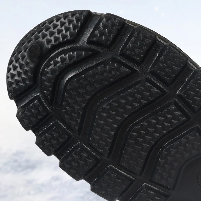 Winter Men's Rain Boots Plush Thickened Womens Snow Boots Plus Size Car Washing Shoes Waterproof Keep Warm Men Boots Women Shoes