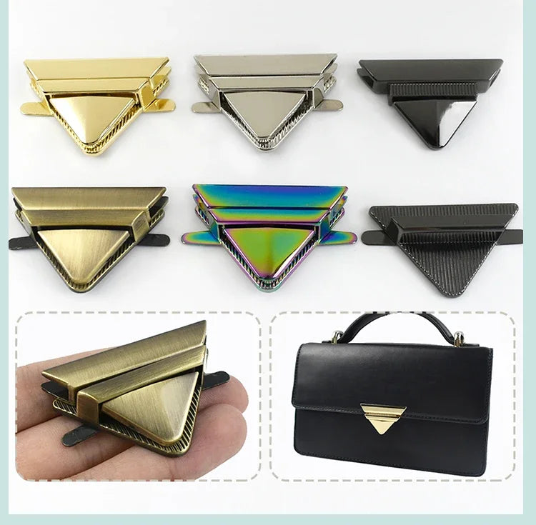 1/2/3/4Pcs 35*45mm Bag Metal Lock Buckle Twist Turn Snap Clasps Women Bags Decorative Closure Buckles DIY Hardware Accessories