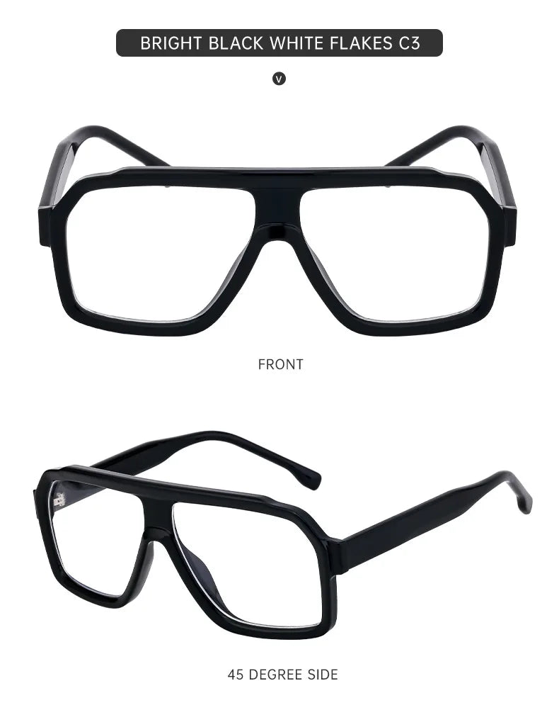 Retro Pilot Men Sunglasses Fashion Clear Gradient Shades UV400 Women Luxury Square Sun Glasses BAZAARHUBO