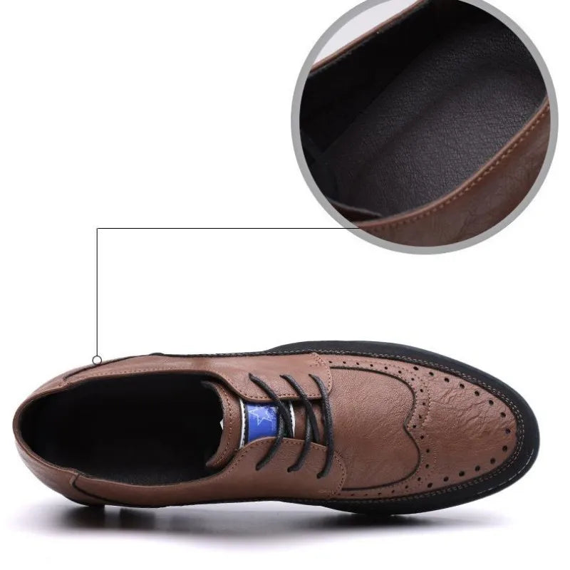 Large Size Men's Lace - Up Casual Shoes Cushioned Sole Ankle Support Fashionable Choice work office shoes big size 50 51 52 53