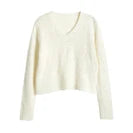 OLrain Cotton White T-shirt Women 2026 Autumn Casual Loose Tee Shirt Crewneck Lace Long Sleeve Tops Woman Clothing N57CT95669