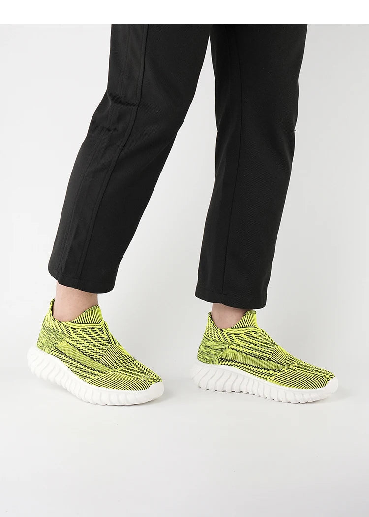 Men's Women Running Shoes Comfortable Slip on Sneakers Man Socks Shoes Lightweight Knit Breathable Casual Outdoors Sneakers