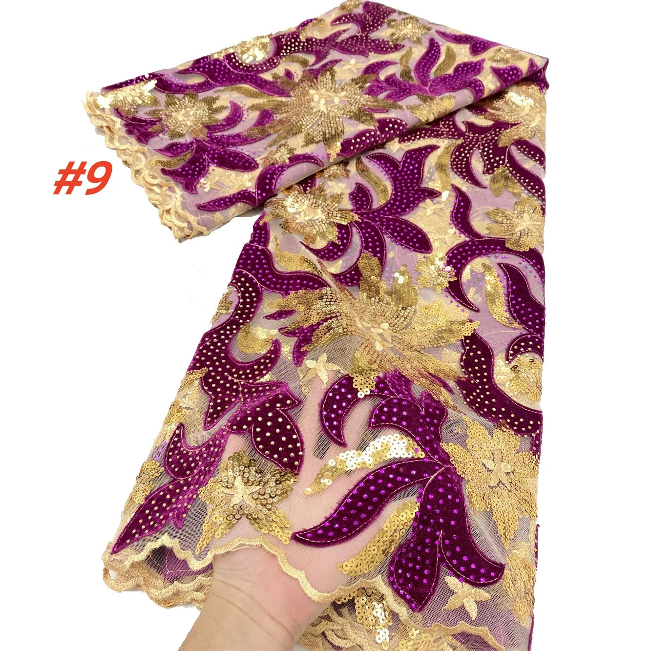 Fashion African Velvet Lace Fabrics 2025 High Quality Women Party Women Embroidery Nigerian French Lace Materials For Wedding
