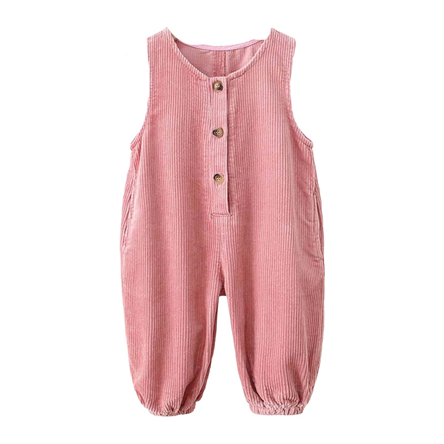 Kids Fashion Casual Rompers Corduroy Suspender Pants Sleeveless Overalls Daily School Home Birthday Party Photography Costume