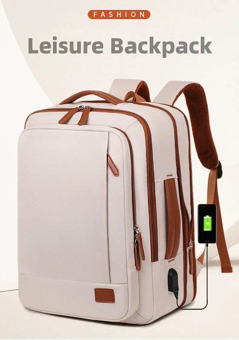 Women Business Backpack Waterproof Laptop Computer Pack Weekender Commuter Bag With USB Port College Student Bags Travel Daypack