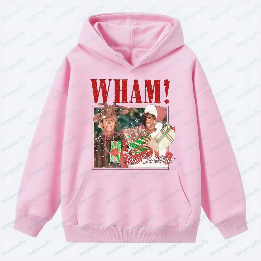 Wham Last Christmas Sweatshirt Funny George Michael Wham Last Christmas Unisex Hoodie Men Women Xmas Clothing Vintage Streetwear BAZAARHUBO