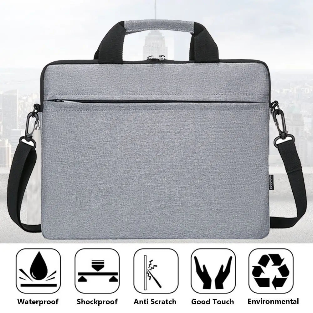 Universal Shockproof Laptop Sleeve Case Large Capacity Ultra Thin Shoulder Bag Business Fashion Laptop Handbag