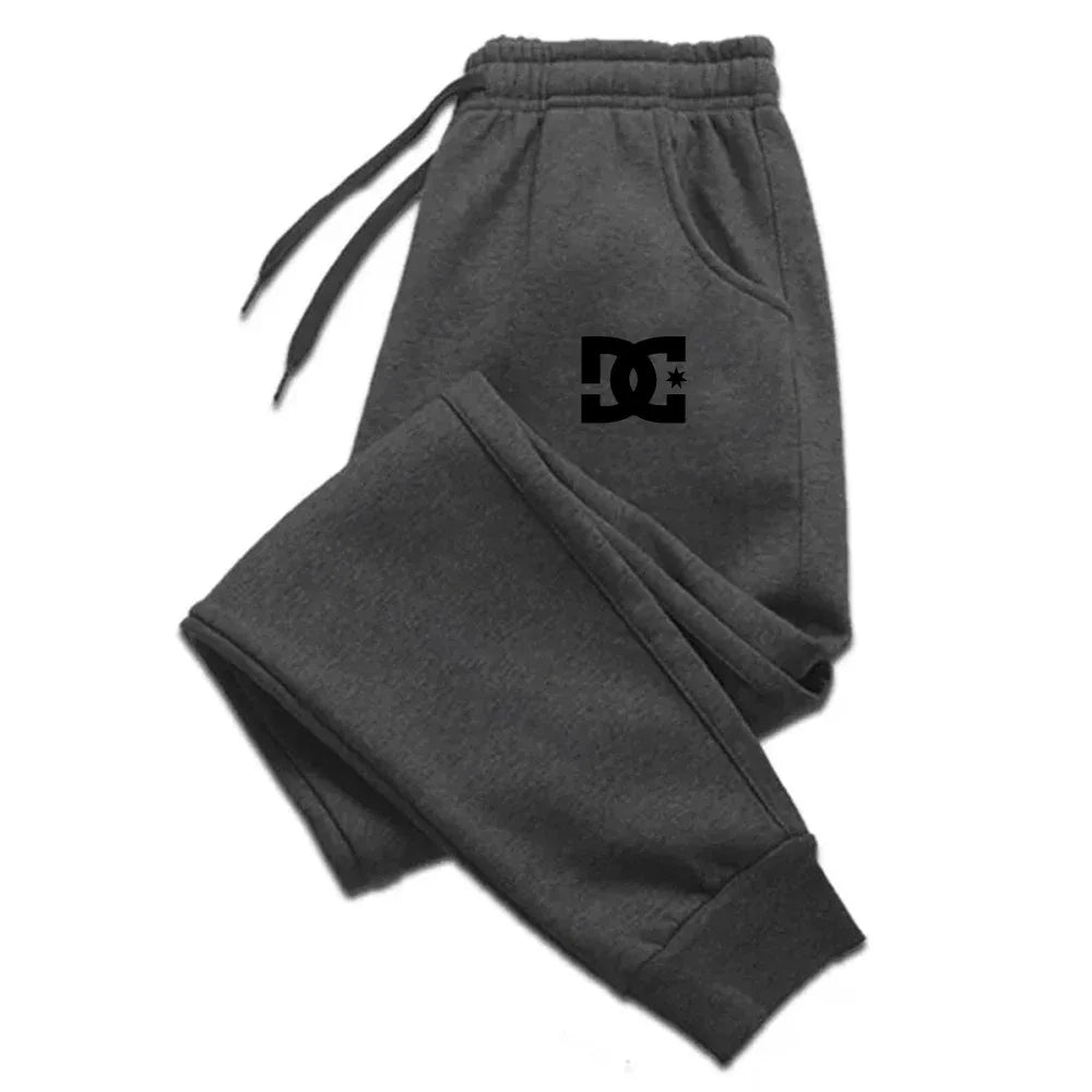 Mens Casual Pants Autumn Winter Sweatpants Men Running Jogger Sports Gym Trousers Fashion Solid Color Workout Long Pants