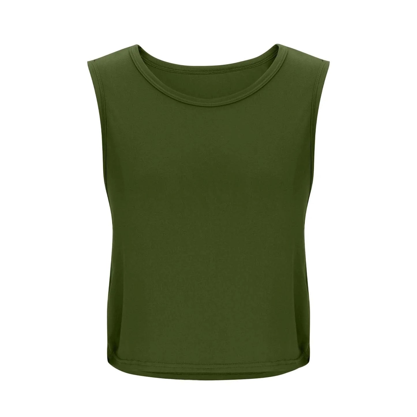 Women Sleeveless Yoga Top Breathable Gym Vest Tank Crop Top Running Tee